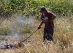 Detienen a hombre por quemar pastizales en sector con riesgo de incendios forestales en Puerto Montt
